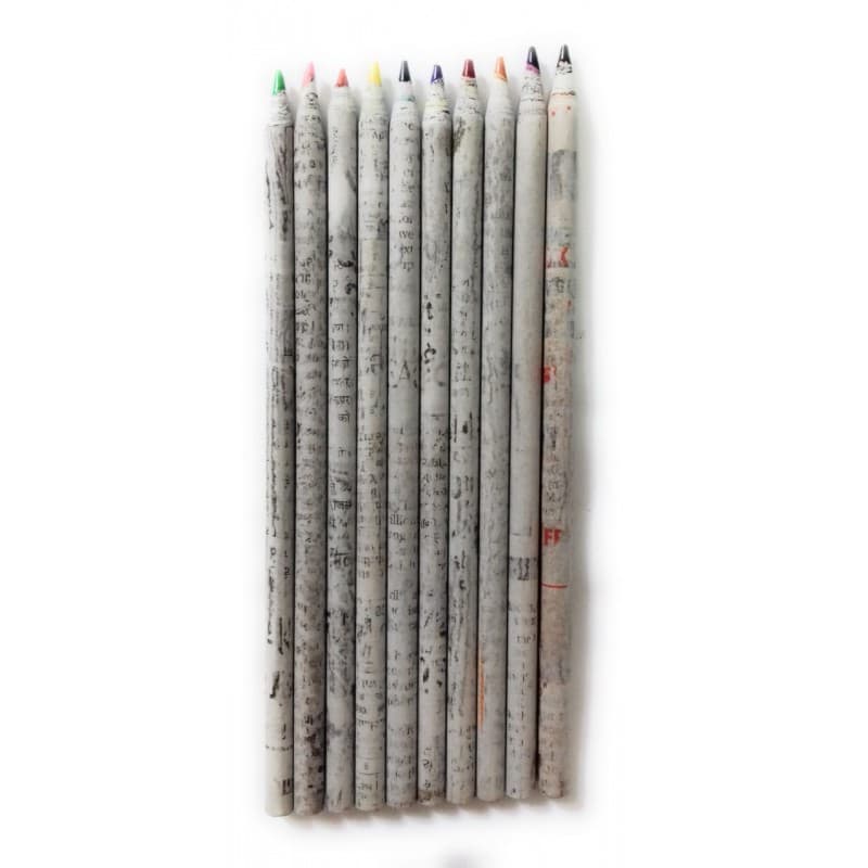 Recycled Paper Drawing Pencils | 10 Shades - 4