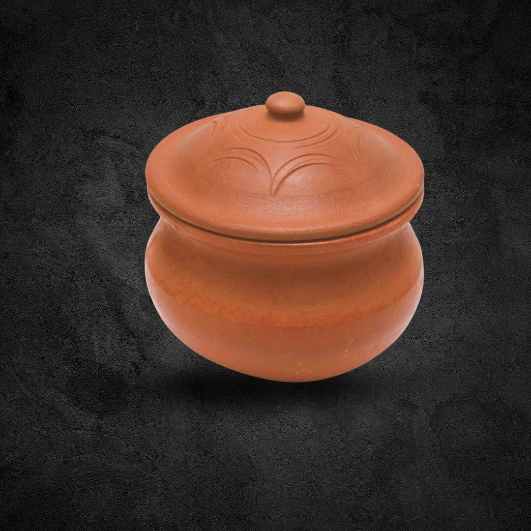 Clay Curry Pot for cooking - Colour Brown - 5
