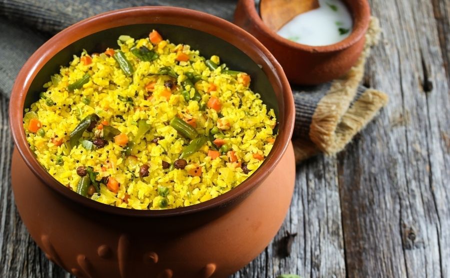 Pearl millet aval vegetable pulao