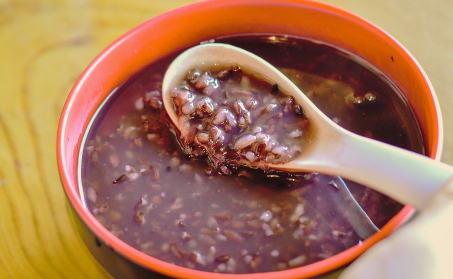 Poongar rice vegetable porridge