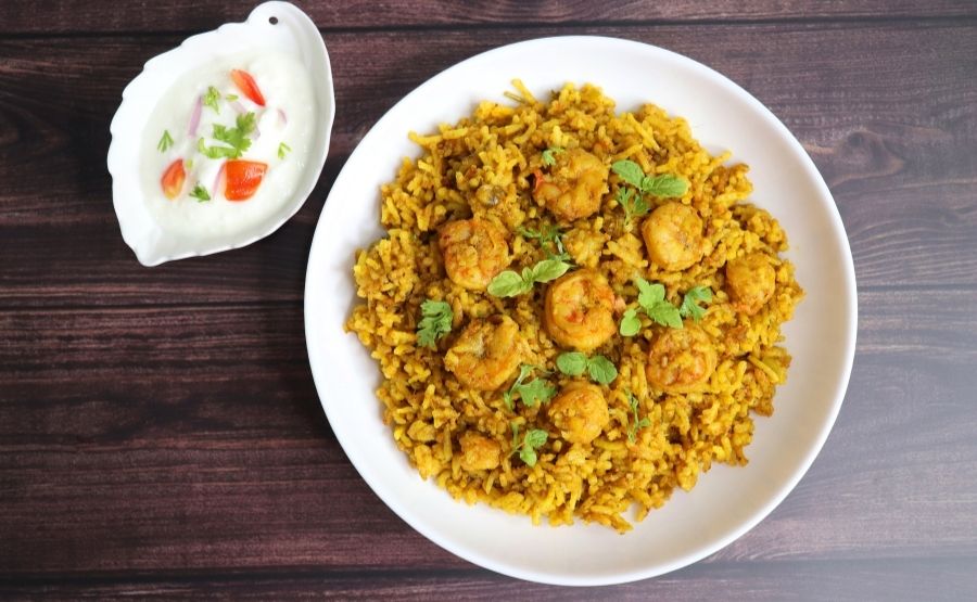 sivan samba Prawn Briyani