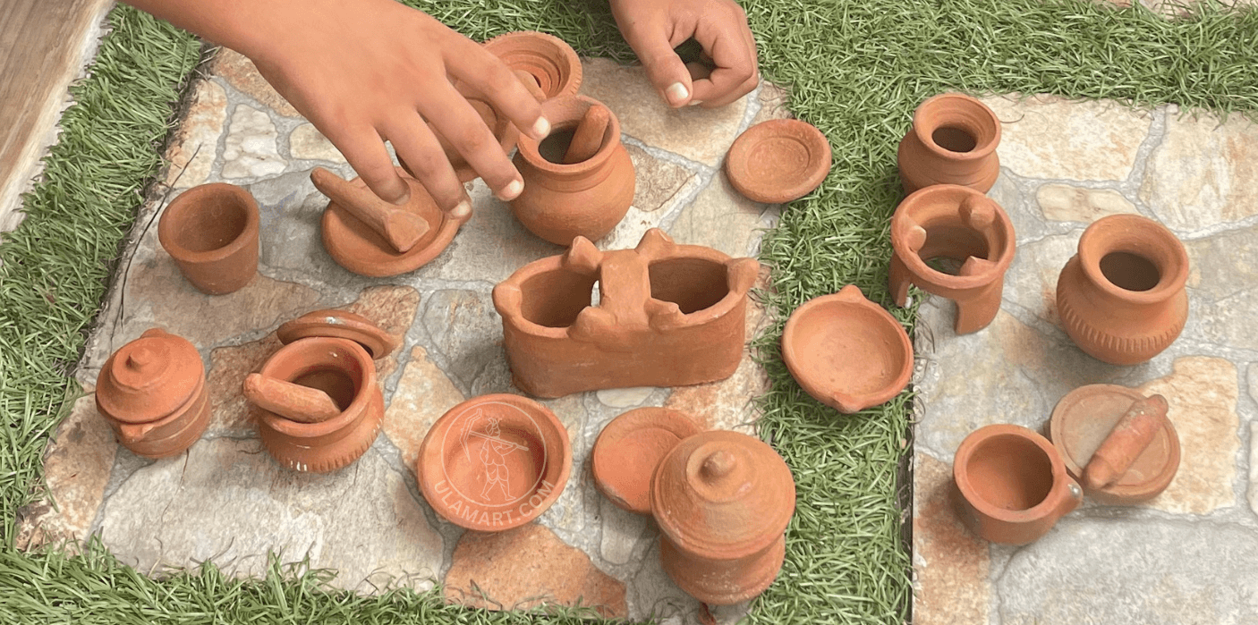 மண் சொப்பு சாமான்கள் குழந்தைகளுக்கு