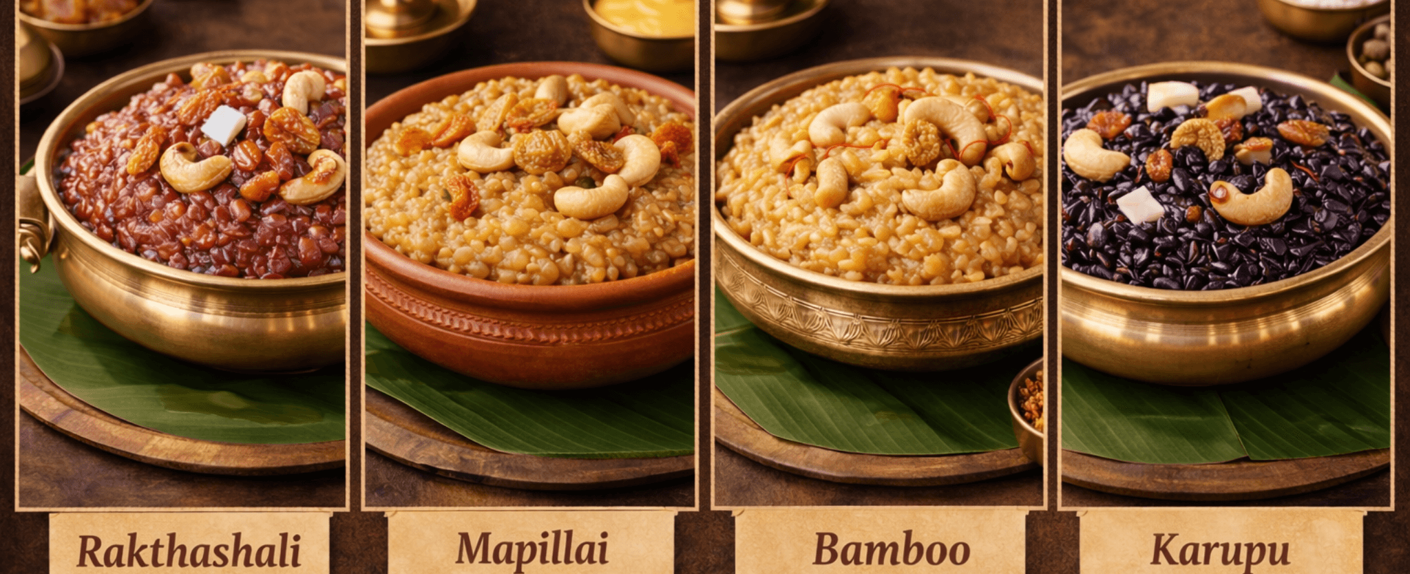 Top 4 Sweet Pongal Recipes using Traditional Rice Varieties