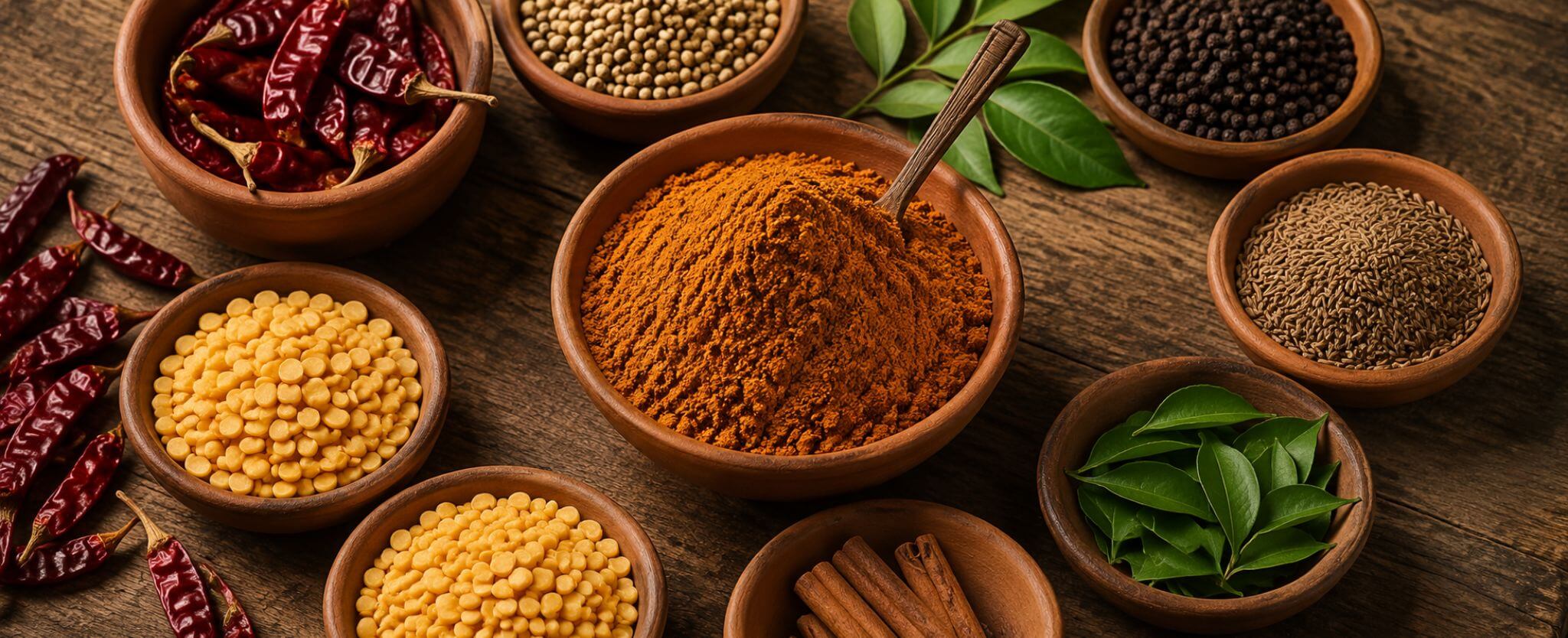 home made sambar powder ingredients list
