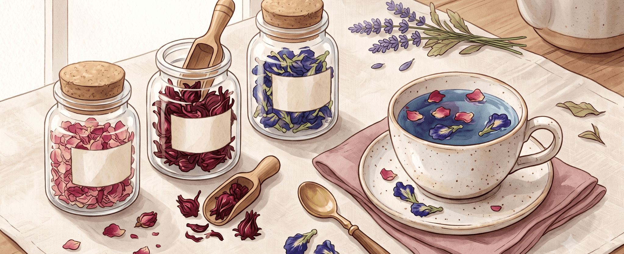 
        Dry Flowers and Herbal Petals for Tea and Decor: A Pantry You Didn’t Expect