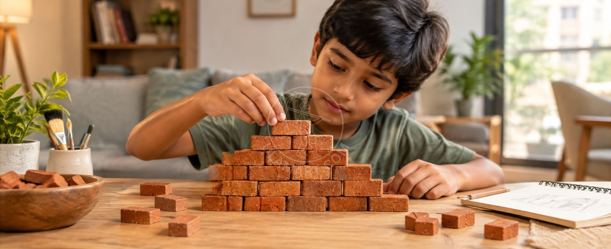 
        Terracotta Mini Bricks for Kids: A Hands-On Way to Build, Create and Learn