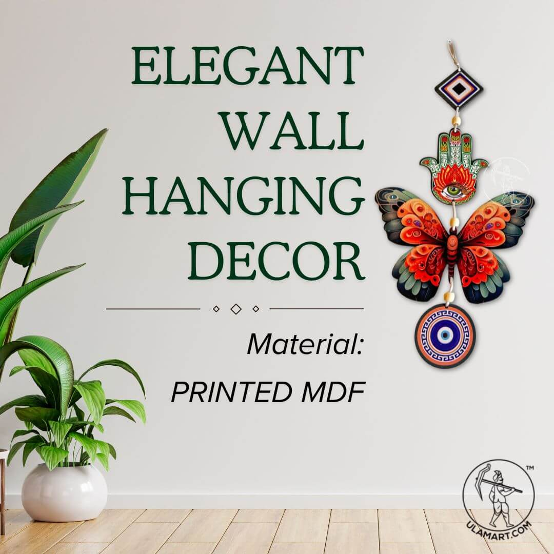 Butterfly Hanging Wall Decor | Orange Colour