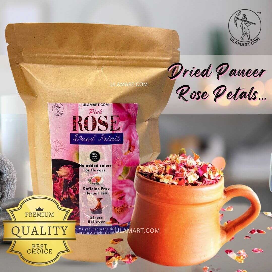 Dried Paneer Rose Petals | Paneer Roja Idhalgal | Gulab Patti 