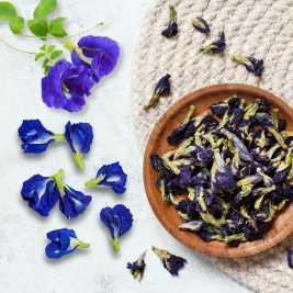 Dried Blue Butterfly Pea Flower | Sangu Poo | For Herbal Tea - 50 Grams
