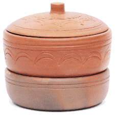 CLAY SPROUTING POT WITH LID | SPROUTER 