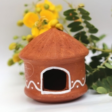 Miniature Clay House suitable for Gift, Home & Garden decor & Kids Pretend play toy