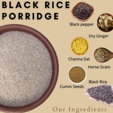 Karuppu Kavuni Kanji Mix | Black Rice Porridge for Summer | Buy Koozh Mix Online