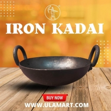 Seasoned Iron Kadai - 8-9 Inches