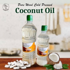 Pure Wood Cold-Pressed Coconut Oil – 100% Natural Cooking Oil