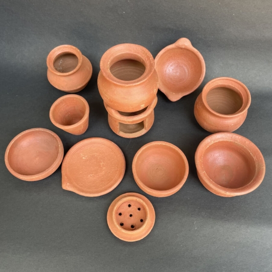 14 pieces Clay Kitchen Set| For Real Cooking | Miniature For Kids 