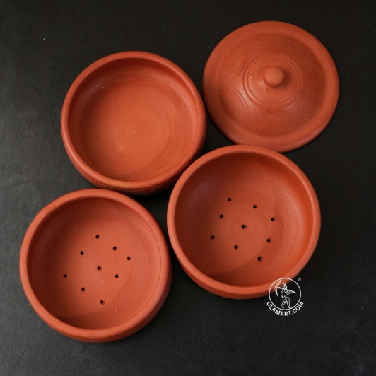 3 LAYER CLAY SPROUTING POT WITH LID | SPROUTER 
