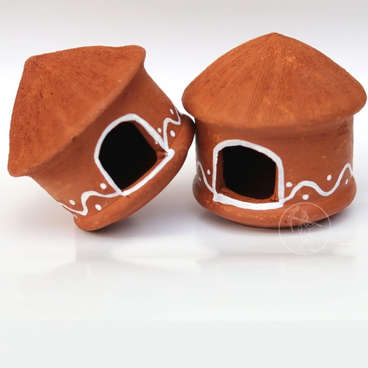 Clay House - Pack of 2|  Earthen clay house