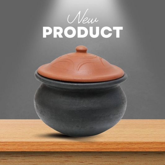 Curry Pot for cooking - Colour Black