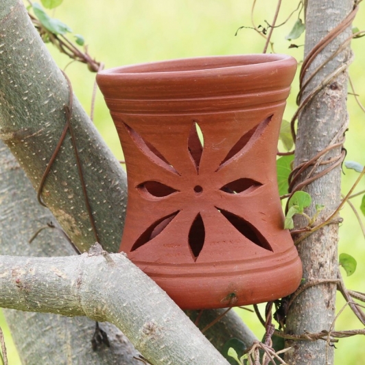 Clay Pencil-Pen Stand | Earthen pencil-pen stand