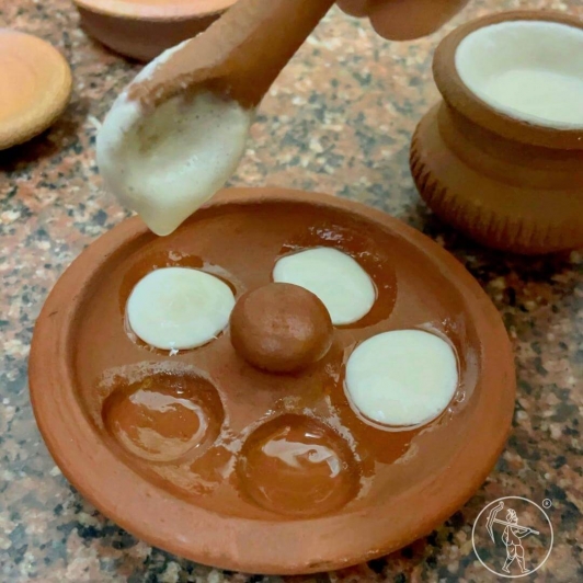 Miniature Clay Idli and Dosa Cooking Kitchen Set for kids