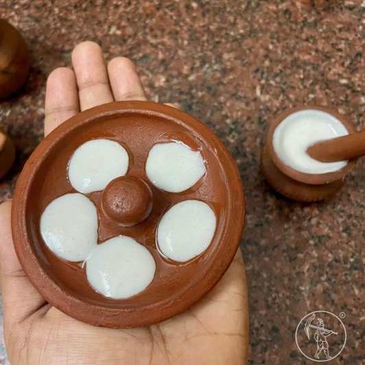Miniature Clay Idli and Dosa Cooking Kitchen Set for kids