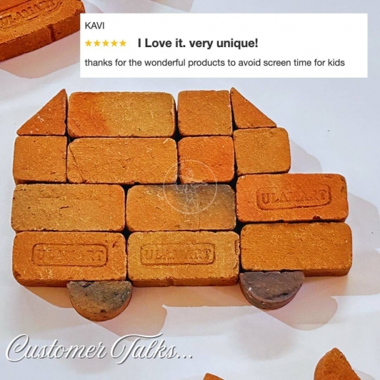 Eco-Friendly Terracotta Mini Bricks for Kids – STEM DIY Kit