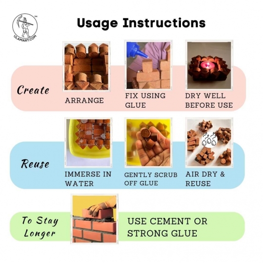 Eco-Friendly Terracotta Mini Bricks for Kids – STEM DIY Kit