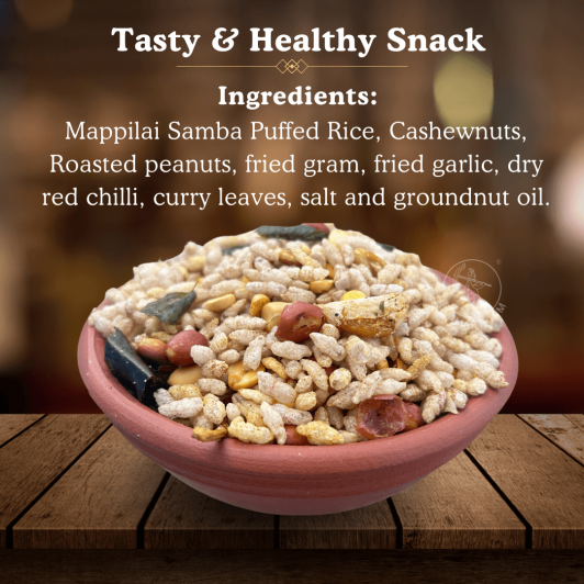 Kara Pori Mappillai Samba | Spicy Puffed Rice Snack