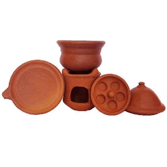 Miniature Clay Idli and Dosa Maker - Medium size