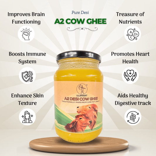 A2 Pure Cow Ghee Made from Native Cow’s Milk  | Naatu Maatu Nei
