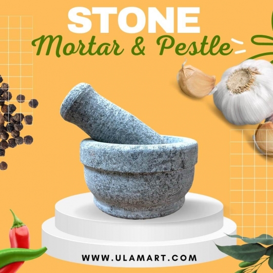 Stone Mortar Pestle Set | Okhli | Khalbatta | Idikal