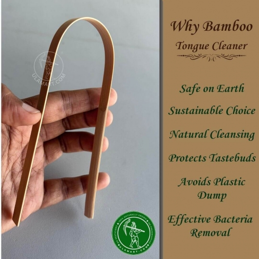 Bamboo Tongue Cleaner | Safe on tastebuds 