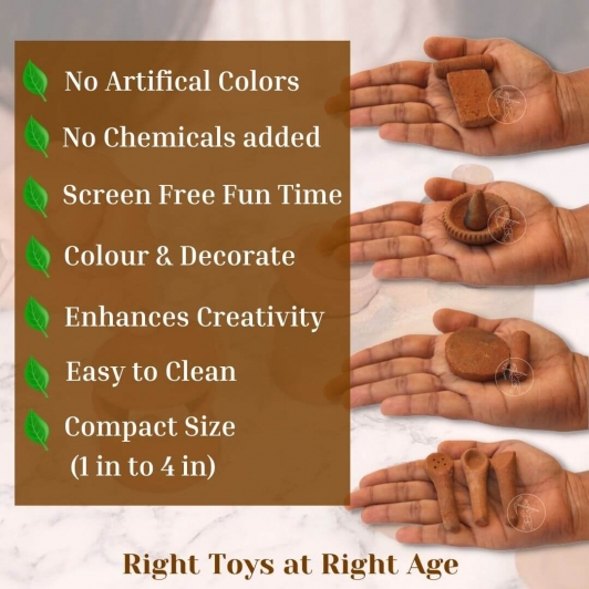 Clay 30 Pieces Kitchen Cooking Set | Miniature For Kids | Summer Offer Price