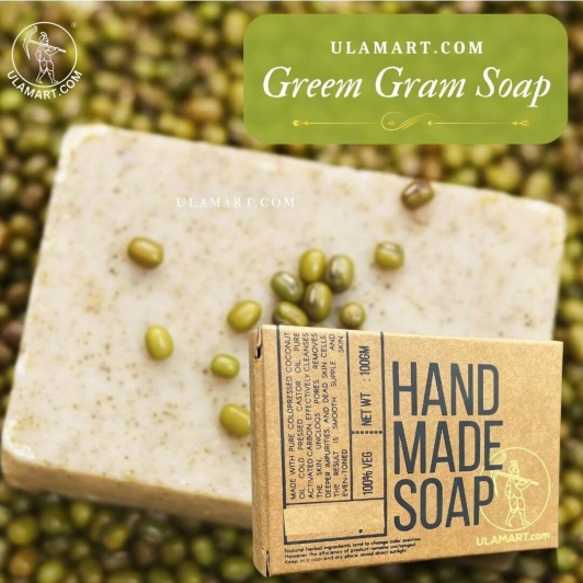 Green Gram Soap | Traditional | Radiates Skin | Cold Pressed