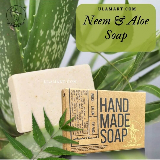 Neem & Aloevera Soap | Natural | Handmade | Cold Pressed