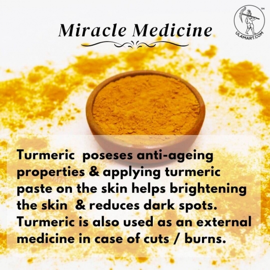 Organic Turmeric Powder | Natural Food Color | Anti-septic & Anti-inflammatory