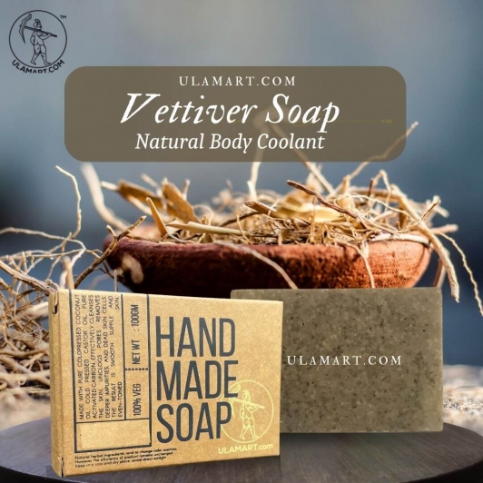 Vettiver Soap | Khus Khus Root Soap | Body Coolant