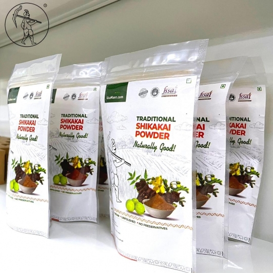Homemade Shikakai Hair Wash Powder with 12 Natural Ingredients | Herbal & Chemical-Free Care