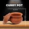 Clay Curry Pot for cooking - Colour Brown