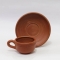 Clay cup and saucer - Pack of 2