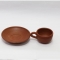 Clay cup and saucer - Pack of 2