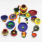 COLOURED CLAY KITCHEN SET 24 PCS MINIATURE -DECOR EARTHENWARE PLAYSET