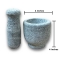 Stone Mortar and Pestle Stone/Grinding Masher - 4 inches