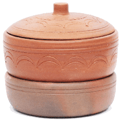 CLAY SPROUTING POT WITH LID | SPROUTER 