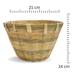 Ulamart Bamboo Basket - pack of 2