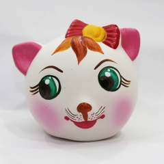Cat Money Bank - Made of Clay