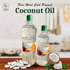 Pure Wood Cold-Pressed Coconut Oil – 100% Natural Cooking Oil